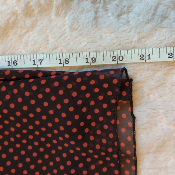 Gorgeous Enfocus Burnt Orange and Brown Polka Dot Dress Size 6 - Picture 6 of 7